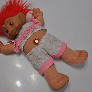 Treasure Troll Vinyl And Plush Doll 1991 by Ace Novelty