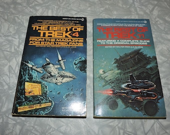Lot of 2 Vintage The Best Of STAR TREK Paperback Books