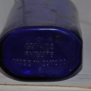 7 Vintage Kobaltblau Medizinflaschen Glasflasche Lot Bild 6