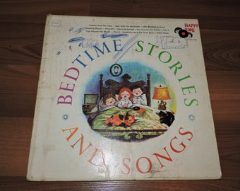 BEDTIME Storie e Canzoni Happy Time Vintage Vinyl Childrens Record