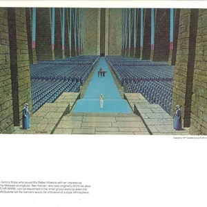 Rebel Ceremony 1977 Original Vintage Star Wars Painting Print by Ralph McQuarrie