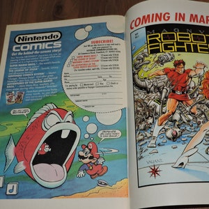 1991 Adventures of the Super Mario Bros. 3 Nintendo Comics System Valiant Comic Book image 8