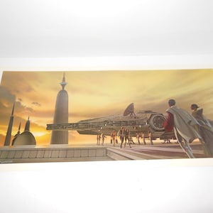 Cloud City 1980 Original Vintage Star Wars Painting Print by Ralph McQuarrie
