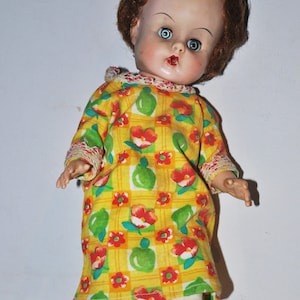 Vintage Plastic Doll Sleep Eyes Doll 15&quot;