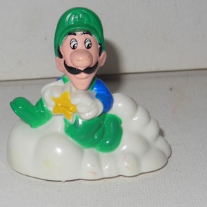 1989 Nintendo Luigi Plastic Figure Toy