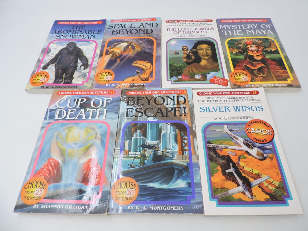 7x Choose Your Own Adventure CYOA Vintage Softcover Book Lot - Etsy