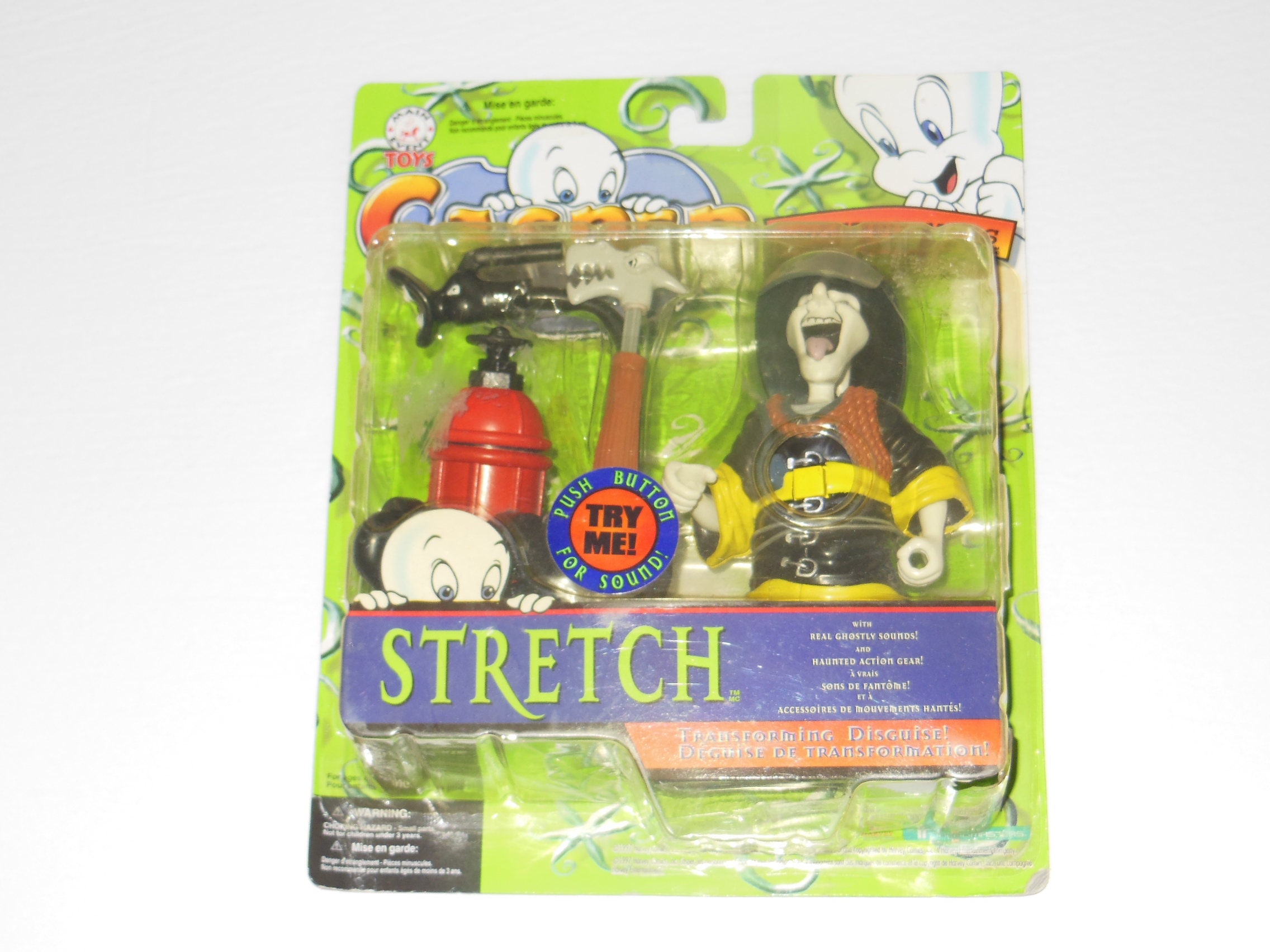 1997 Casper Ghostformers Fireman Stretch Action Figure With 1997 Casper Ghostformers Fireman Stretch Action Figure With
