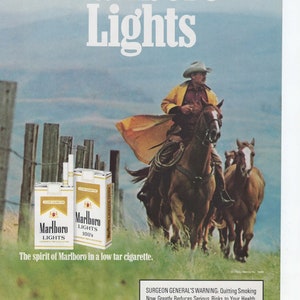 7x Marlboro, Players, Kool Etc. 1970s & 80s Cigarette Tobacco Vintage Print Advertisements