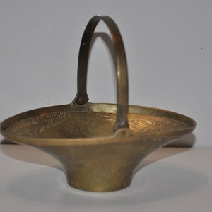 Vintage Brass Basket