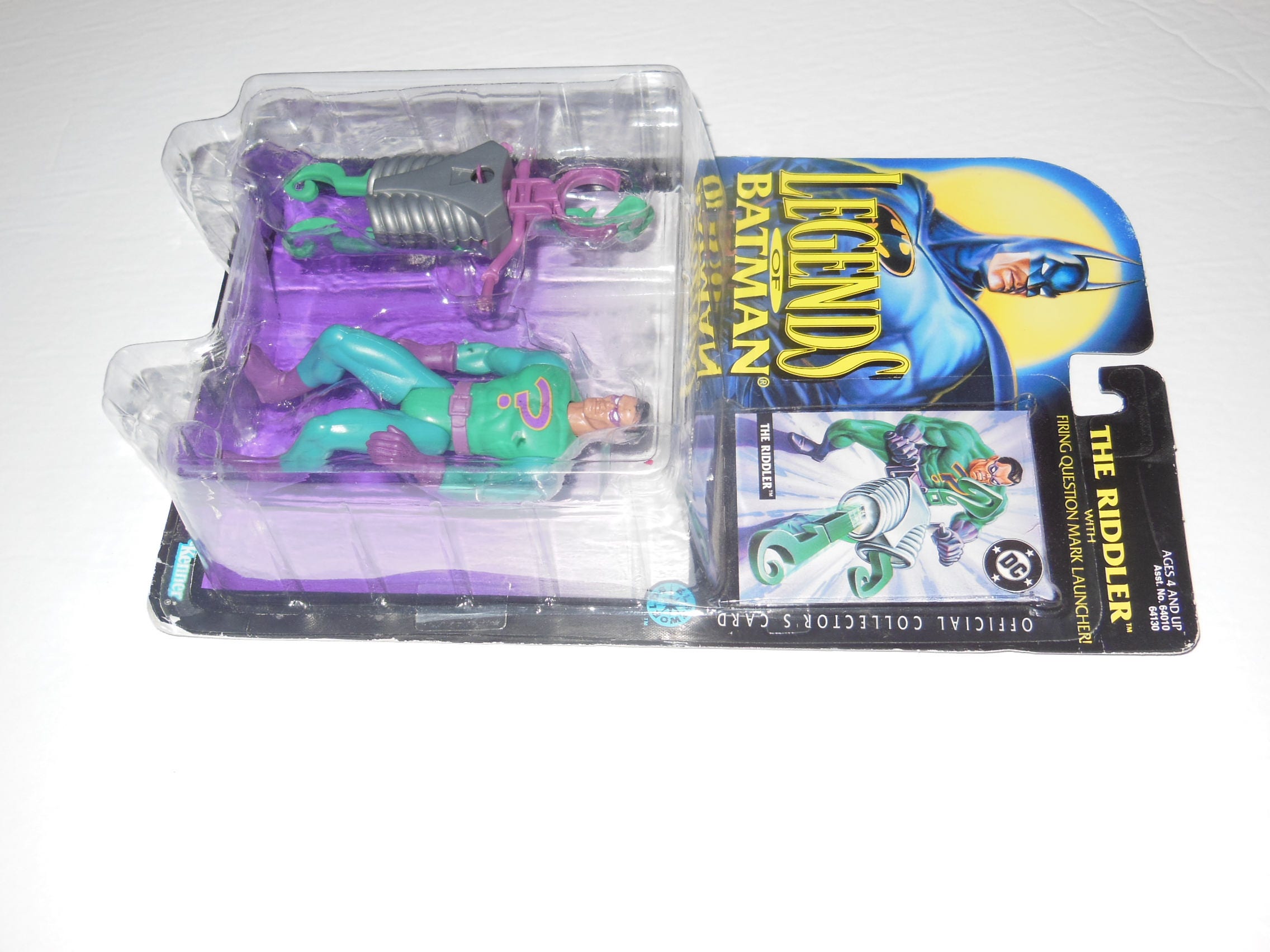 The Riddler Question Mark Fire The Riddler With Firing Question Mark Launcher 1995 Vintage Legends of ...