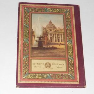 Cartes postales vintage à couverture rigide Rome Italie