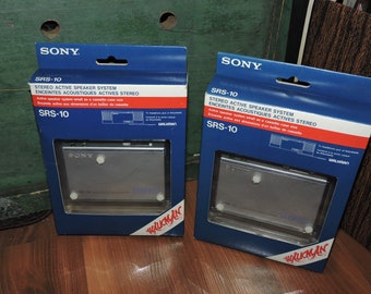 SONY SRS-10 Stereo Active Speaker System - New Old Stock