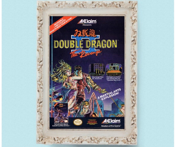 Double Dragon Advance Framed Print Ad/poster Official GBA Game 