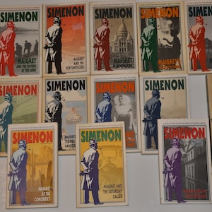 16 Simenon Vintage Inspector Maigret Mystery Softcover Books Lot