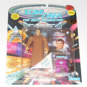 1994 STAR TREK The Next Generation 5&#39;&#39;  Captain Picard As A Romulan Action Figure With Accessories NIP