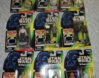 Lot of 9 Star Wars 1990s Freeze Frame Power of the Force Kenner