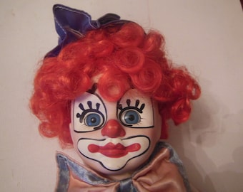 Vintage Brinn's 15'' Collectible Clown Doll