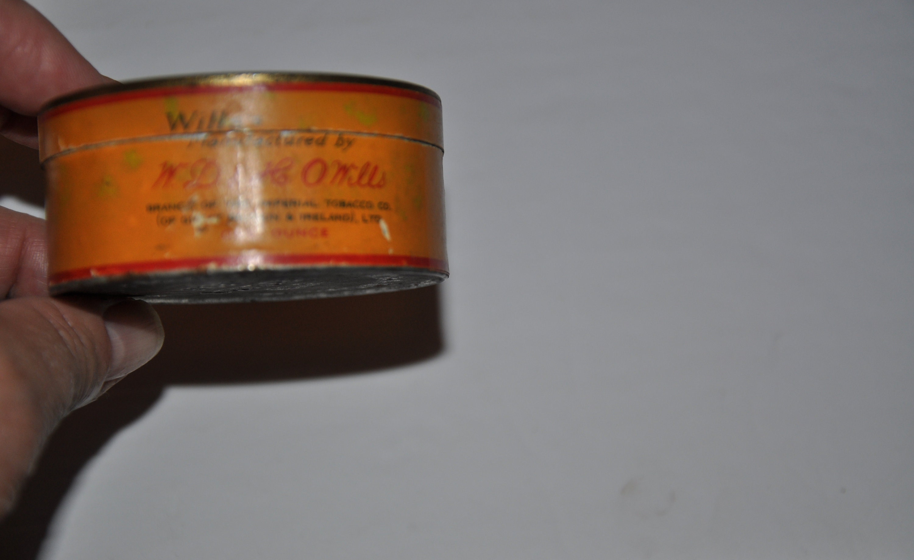 Vintage Tobacco Tin - Cut Golden Bar 1 Oz. WD & HO Wills Empty Tin