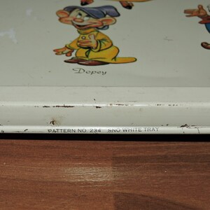 Large Vintage Walt Disney Snow White and the Seven Dwarfs Tray - Etsy