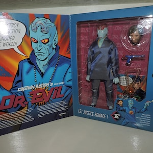 Dr. Evil Captain Action&#39;s Arch Enemy Sealed 1998 Action Figure