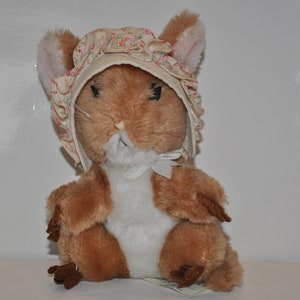 1981 Dakin Plush Mouse Vintage Collectible 8&quot; Stuffed  Animal Toy