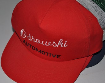 Vintage Odrowski AUTOMOTIVE Snapback Advertising Cap