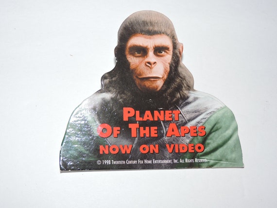 1998 Planet Of The Apes Now On Video Promotional Pin Cardboard