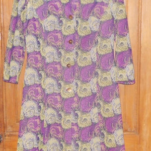 Vintage 1960s Mod Psychedelic Dress Retro