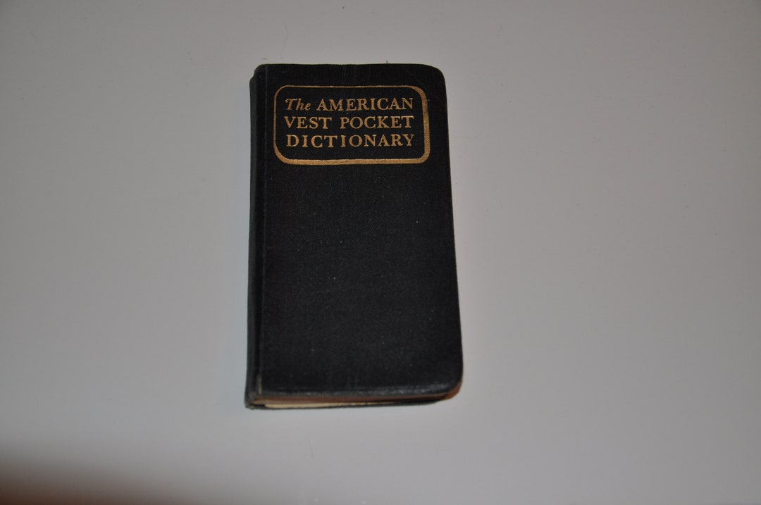 1954 the American Vest Pocket Dictionary Vintage Book Etsy