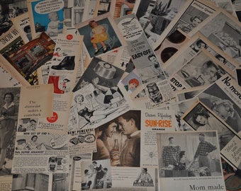 1950s Household/ Woman / Full Page Advertisements And Clippings Lot