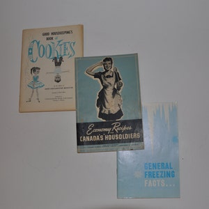 Vintage Cook folletos lote de 3 libros de cocina Softcover