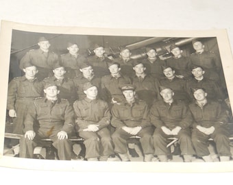 Vintage Army Photograph Picture Canadian 1940s
