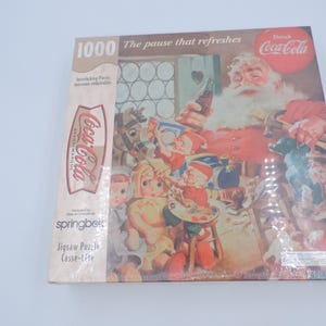 Santa Claus Christmas Jigsaw Puzzle Coca-Cola Springbok 1000 PC New Sealed