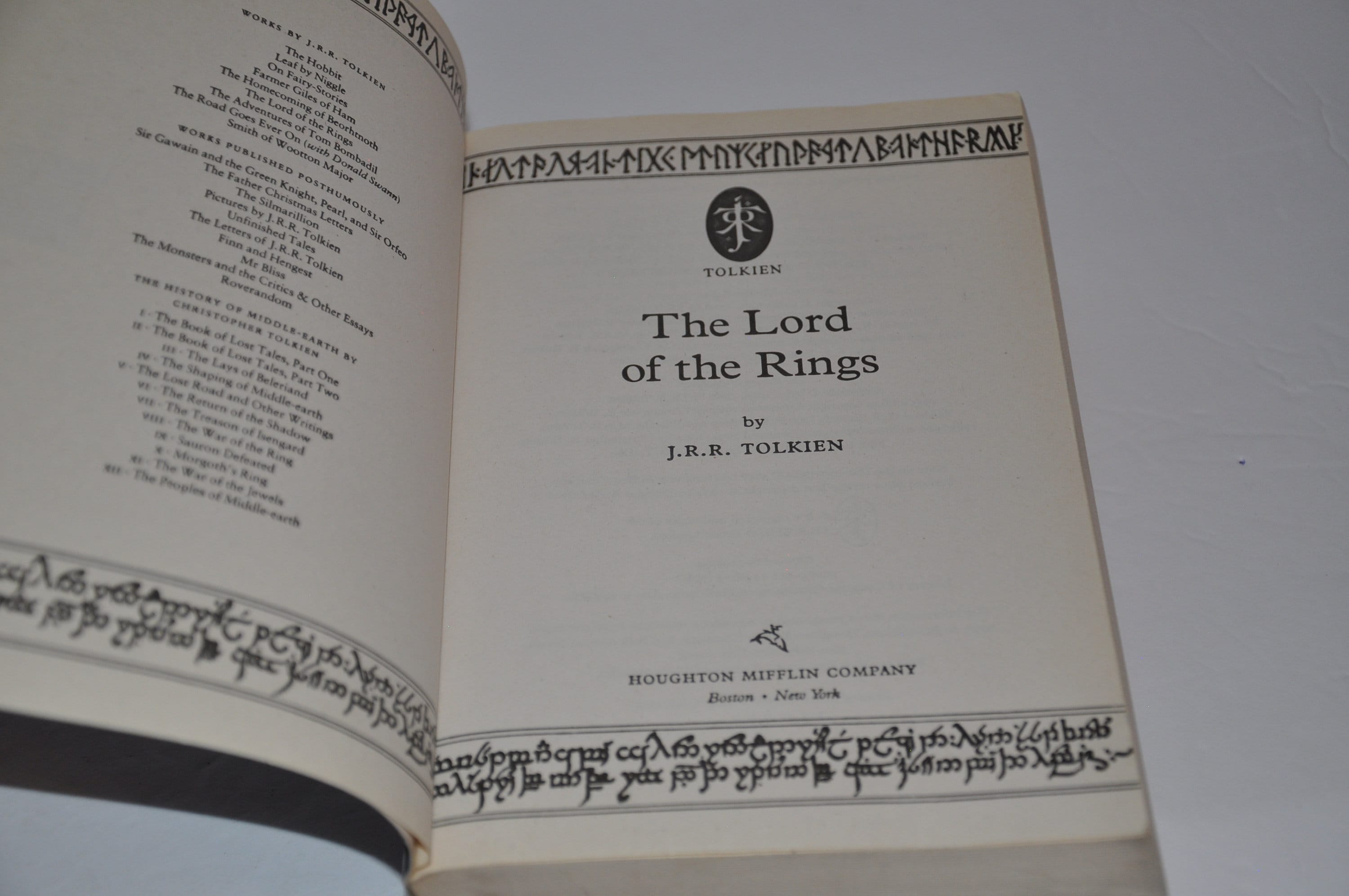 J.R.R. トールキン 指輪物語 索引と付録付き ヴィンテージ ペーパー