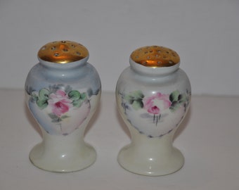 Noritake Nippon Antique Salt And Pepper Shakers With Corks