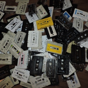 Lot of 12 Audio Cassette Tapes For Crafting