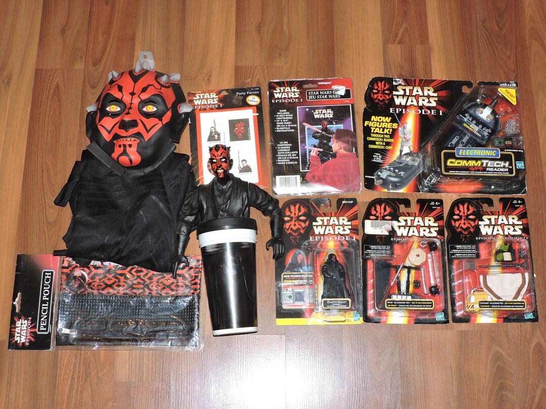 DARTH MAUL Lot of Star Wars Episode 1 1998/99 Kenner Action
