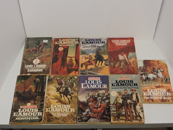 Lot of 9 Louis L'amour Paperback Books 