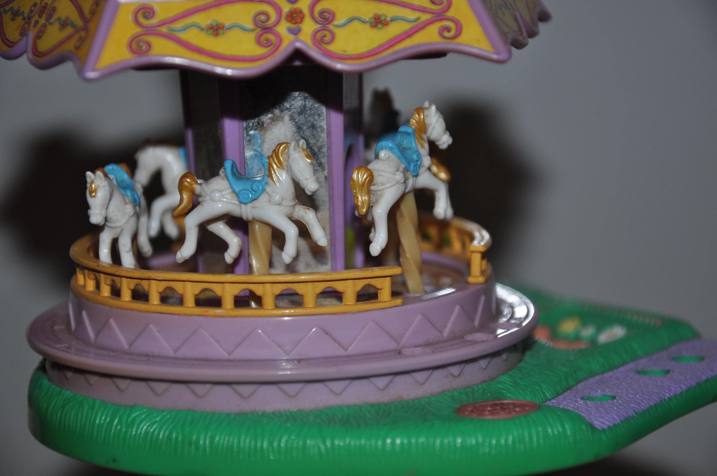 Vintage Polly Pocket Bluebird - Toboggan / Manège Fête Foraine - 1996