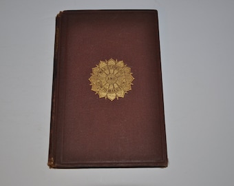 1872 Wax Flowers And How To Make Them Antique Vintage Hardcover Book