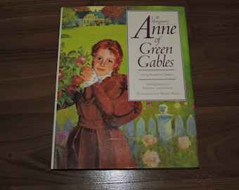 Anne från Grönkulla Vintage illustrerad inbunden bok