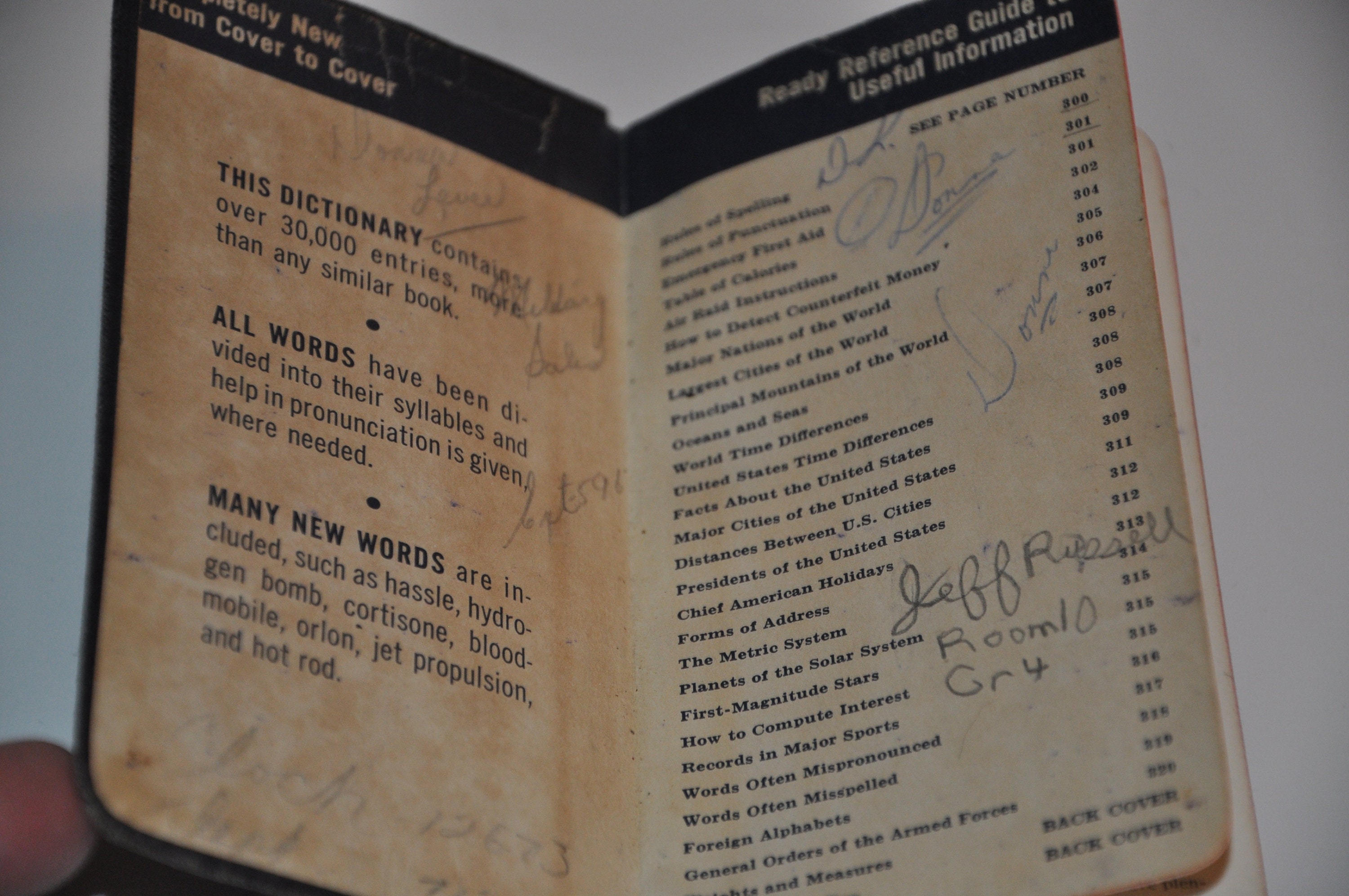 1954 the American Vest Pocket Dictionary Vintage Book Etsy