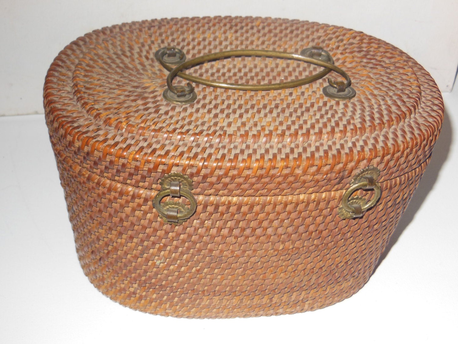 Antique Decorative Woven Basket - Etsy