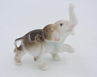 Vintage Porcelain Elephant Knick Knack Figurine