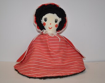 Vintage Topsy Turvy Red Riding Hood Soft Doll Flips To Grama And Wolf