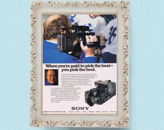 2x 1980s SONY Electronics TV & Camcorder Video Camera Electronic