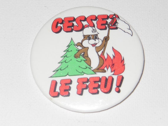 Vintage Cessez Le Feu Stop Forest Fires French Pi… - image 1