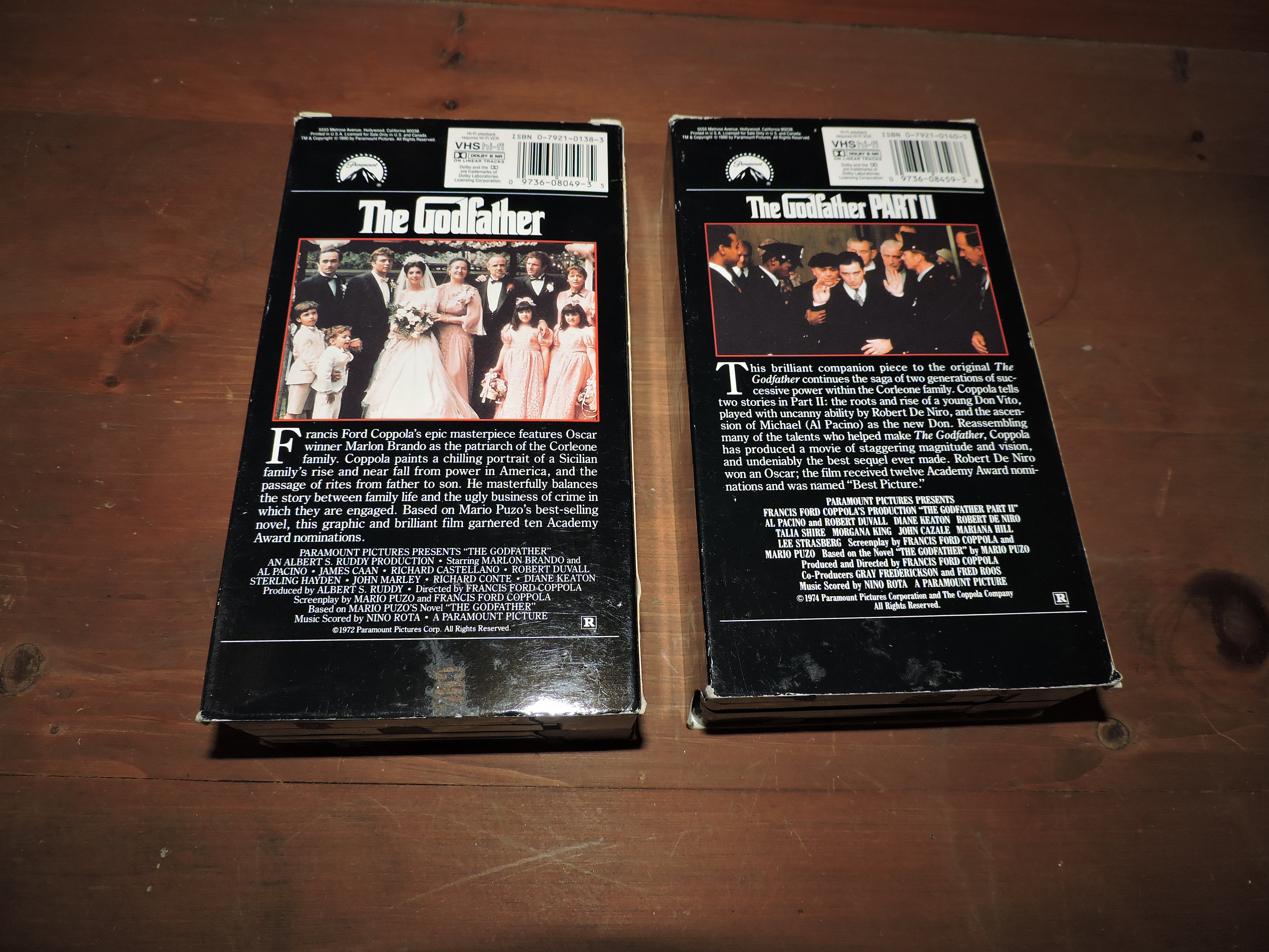 ゴッドファーザー＆ゴッドファーザー PART II 1990 VHS テープ ロット 