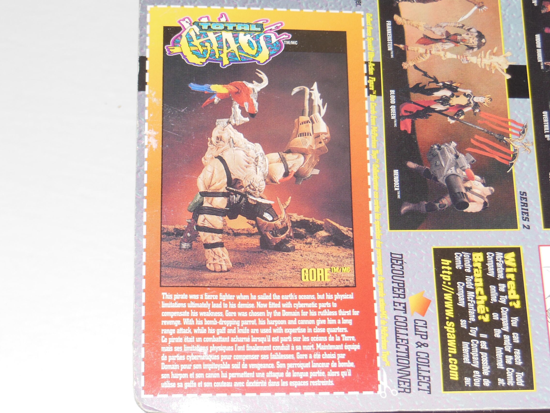 1996 Total Chaos Gore Vintage Action Figure With Accessories