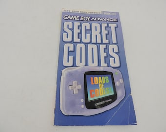 Game Boy Advance Secret Codes Book 2002 Vintage Brady Games GBA Nintendo Book